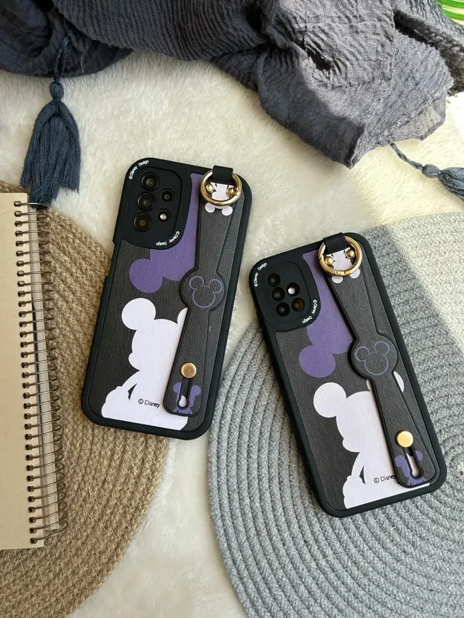 0dd998 قاب Purple Mickey با بند (کدC1275) - Image 1