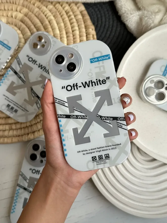 2ce5f9 قاب Off-White لنز رینگی سفید (کدC1320) - Image 1