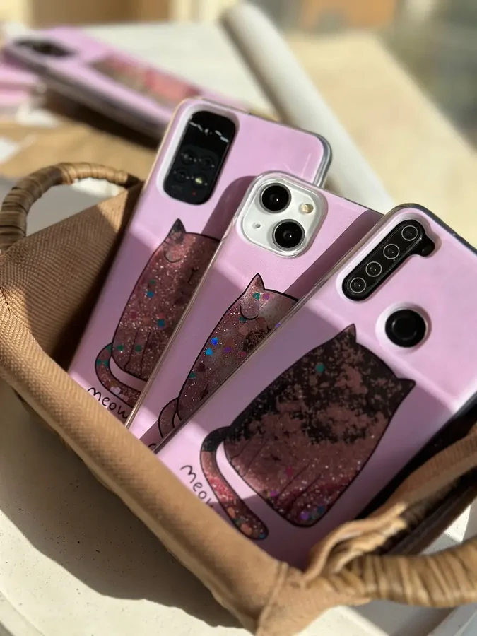 a6020a قاب گربه صورتی آکواریومی Meow (کدC1391) - Image 1