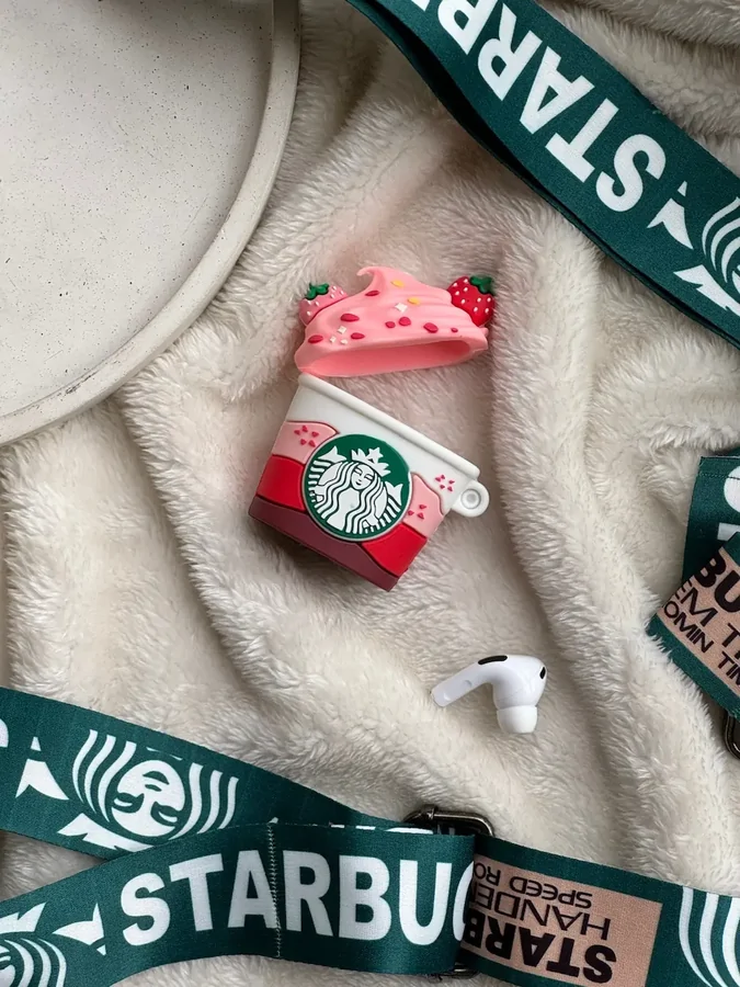 9d7c49 کاور ایرپاد strawberry starbucks drink (کدa0091) - Image 1