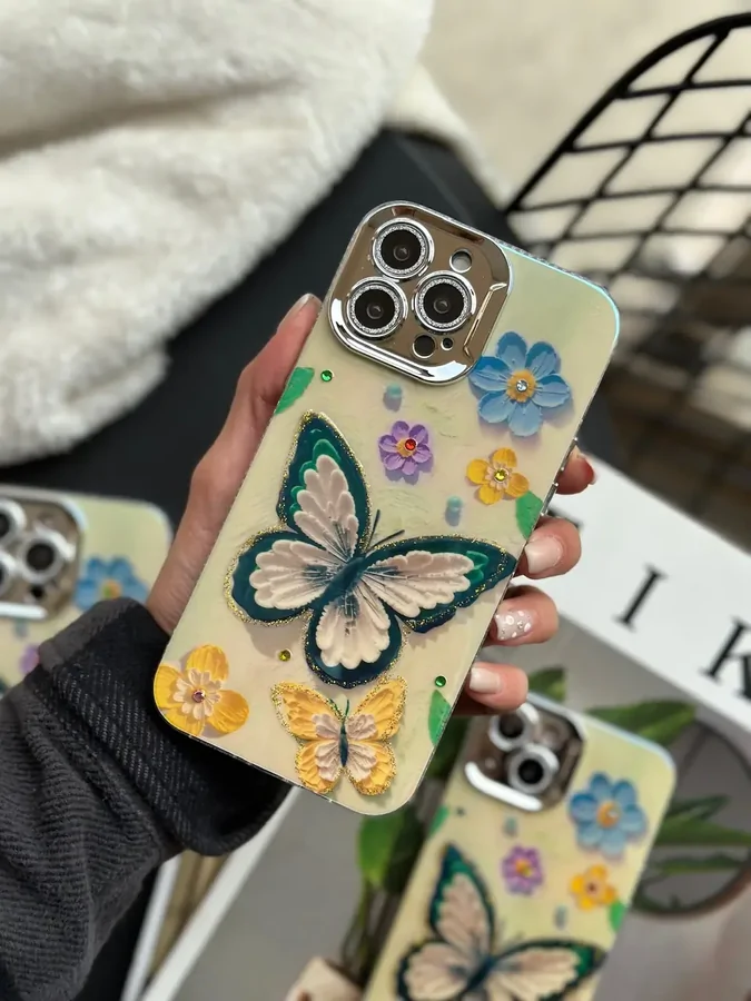 ac68d5 قاب Flower & Butterfly (کدC1540) - Image 1