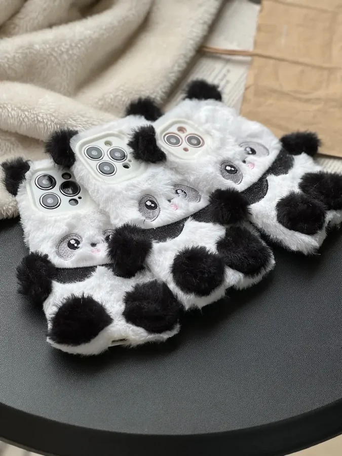 8f4a30 قاب Panda عروسکی پشمالو (کدC1606) - Image 1