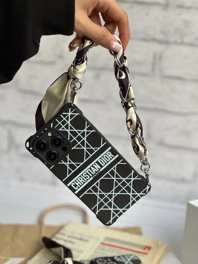 0bb463 قاب Black Christian Dior با بند (کدC1462) - Image 1