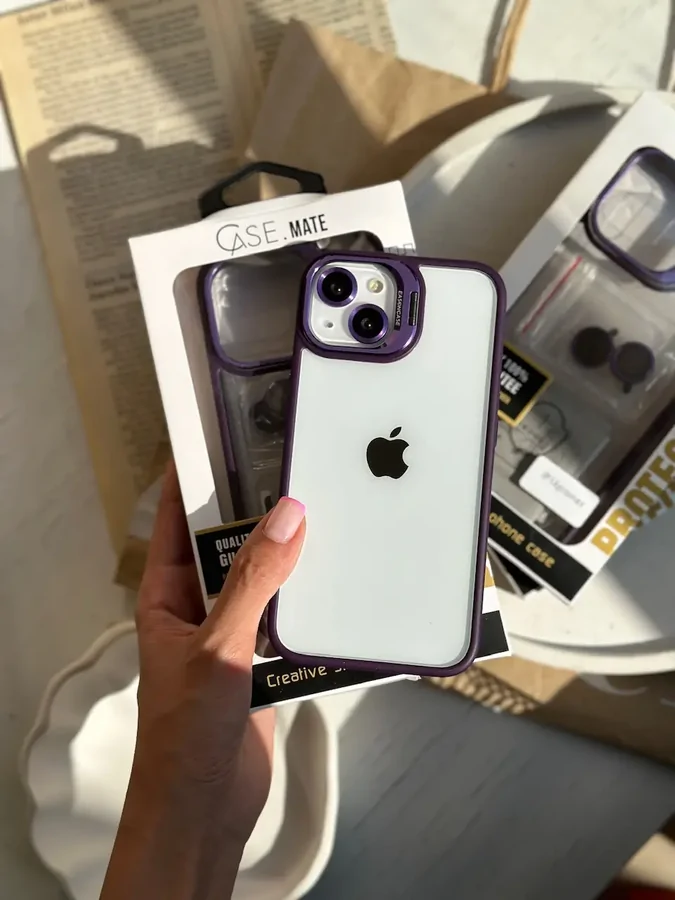6a0006 قاب Purple Eason Case همراه با محافظ لنز رینگی (کدC1372) - Image 1