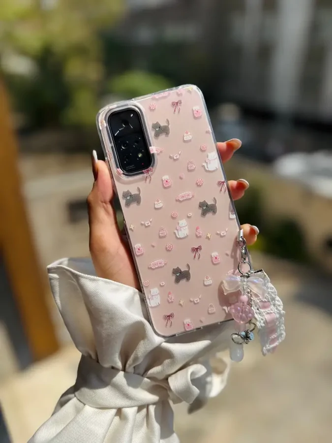 c6e19f قاب Cat & Candy اندرویدی با آویز (کدC2047) - Image 1