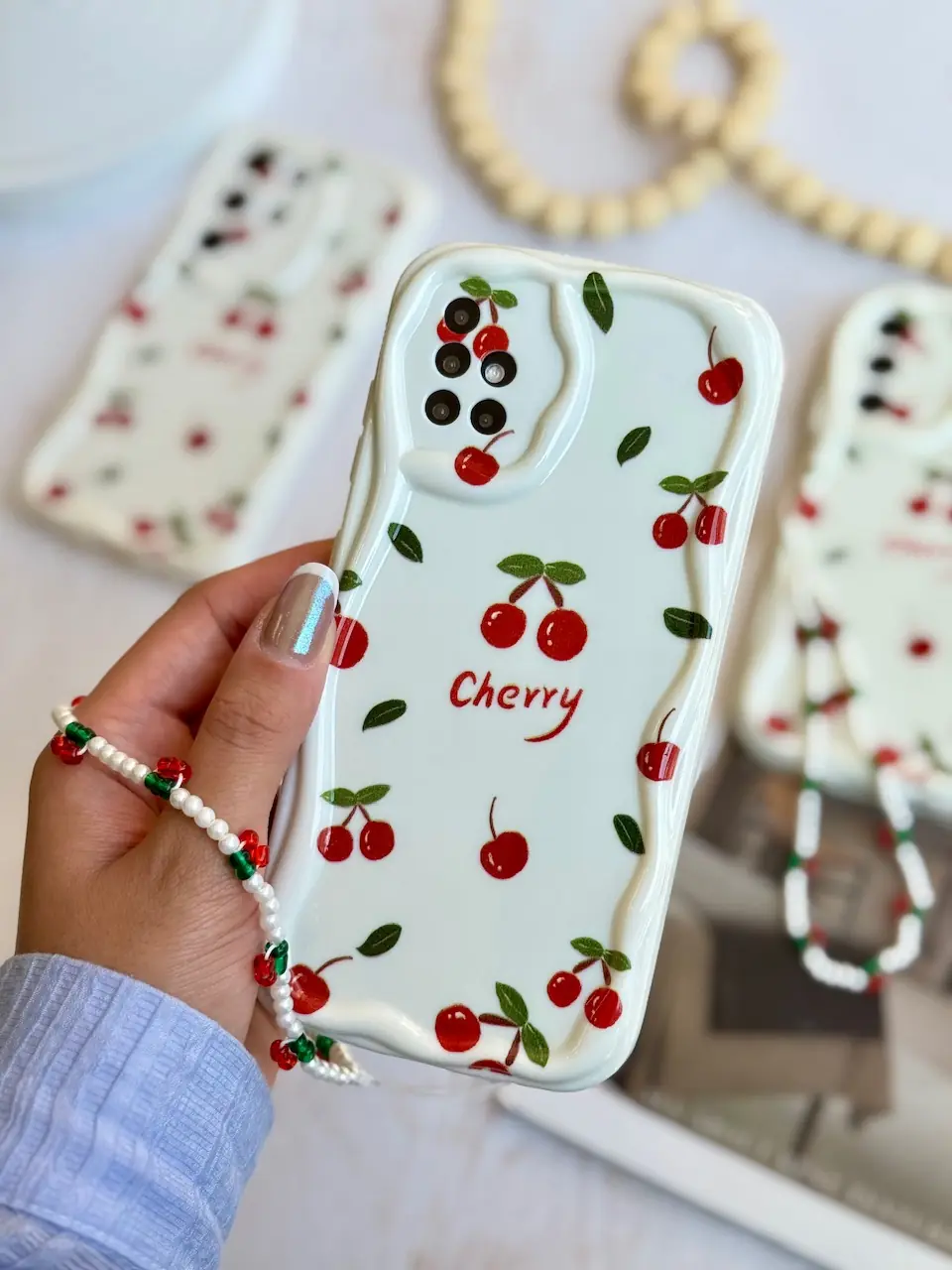 e6c852 قاب Cherry با آویز آیفون ، سامسونگ ، شیائومی (کدC2044) - Image 1