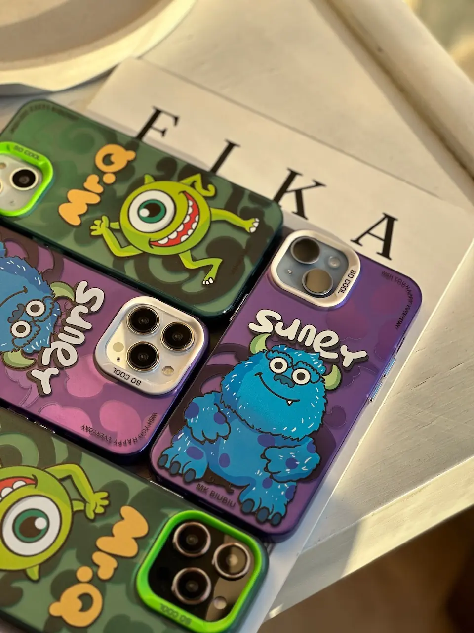 6c7562 قاب Mike & Sully برند SoCool آیفون ، سامسونگ ، شیائومی (کدC1402) - Image 1
