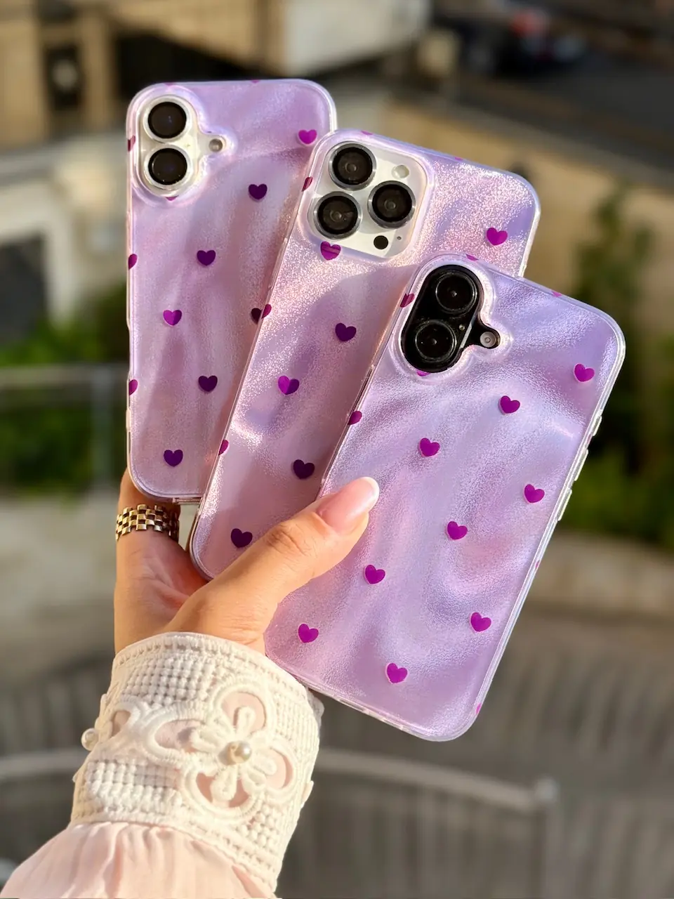 16ee20 قاب قلب بنفش (کدC2133) - Image 1