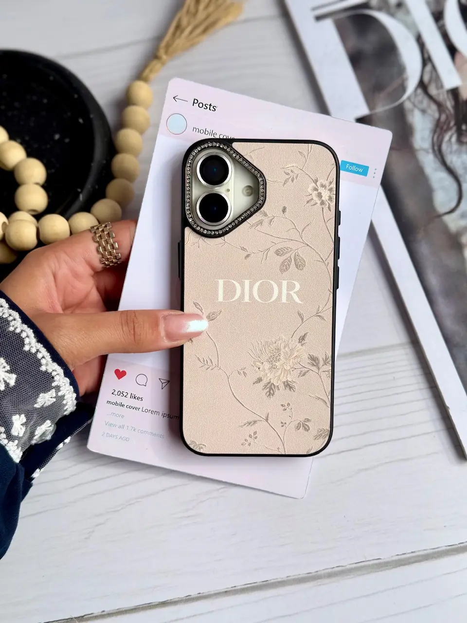 38c5e6 قاب Rose de Dior (کدC2151) - Image 1