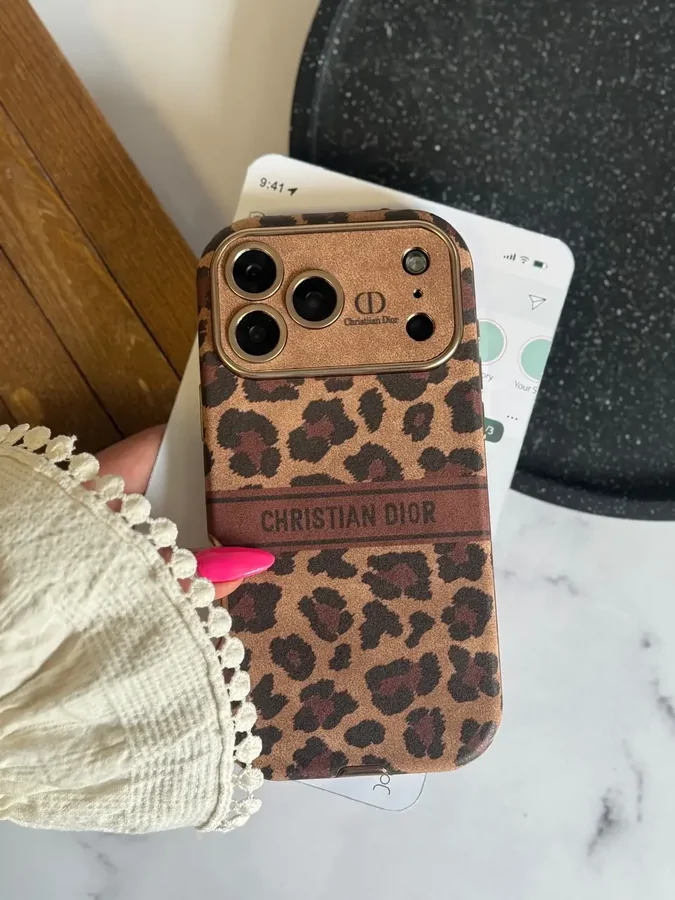 814ddd قاب Dior Leopard Golden (کدC2217) - Image 1